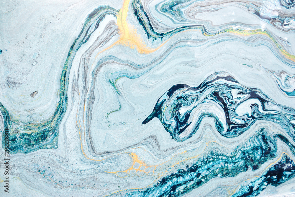 Blue marble abstract acrylic background. Marbling artwork texture. Liquid acrylic pattern Blue marble abstract acrylic background. Marbling artwork texture. Liquid acrylic pattern