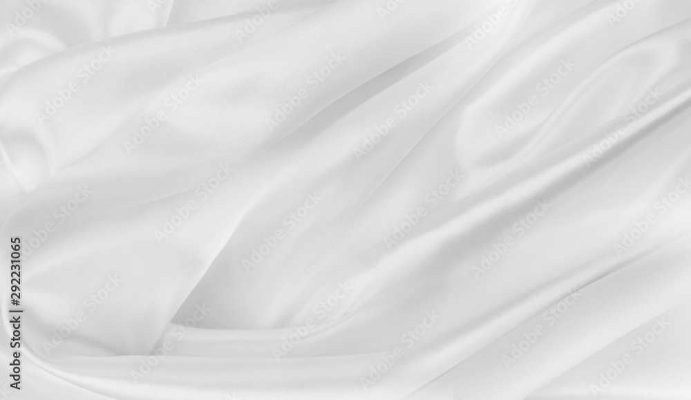 White silk fabric lines