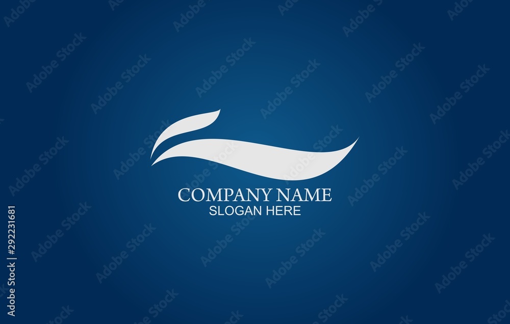 Fototapeta premium blue logo