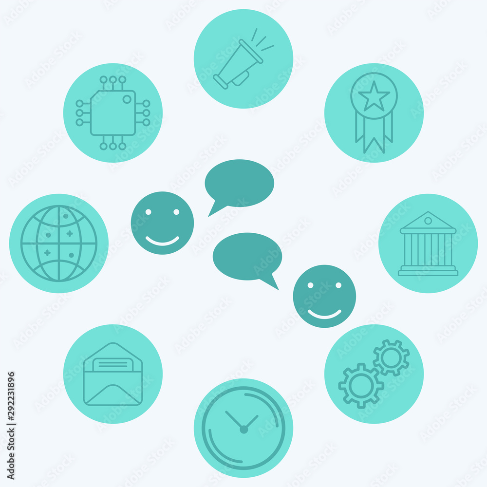 Chatting vector icon sign symbol Chatting vector icon sign symbol