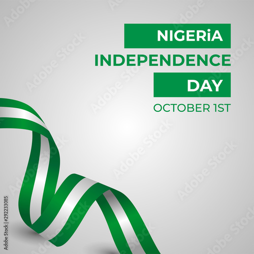 Happy Federal Republic of Nigeria Independence Day Vector Design Template Illustration