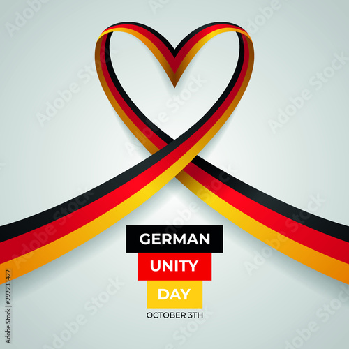 Happy German Unity Day Vector Design Template Illustration