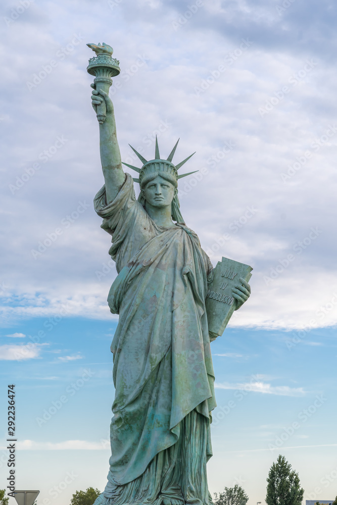 Fototapeta premium Colmar, France - 09 16 2019: Statue of Liberty