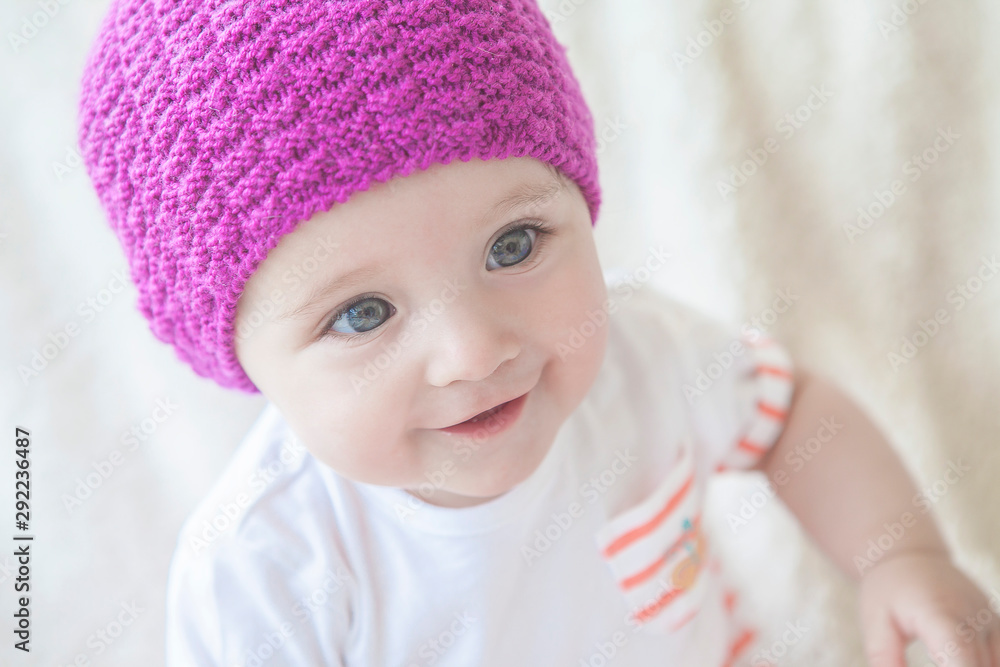 Little baby girl having fun at home. Little baby girl having fun at home.