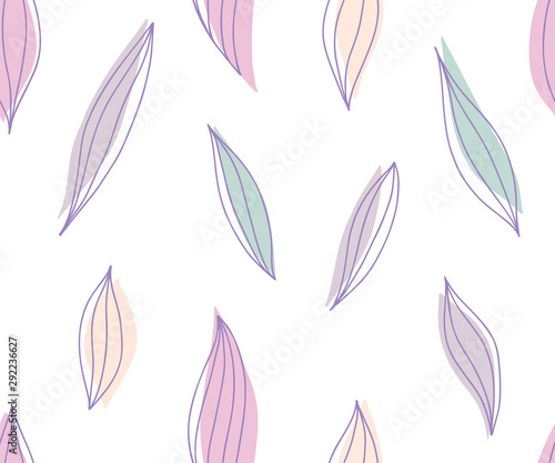 Floral seamless pattern. Hand drawn flowers vector illustration.