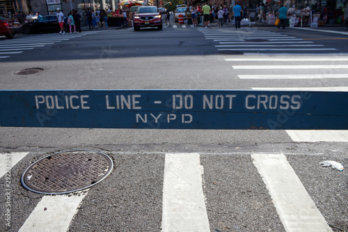 Police line barrier