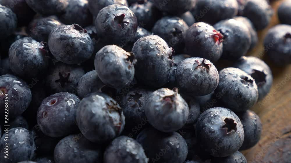 Freshly picked blueberries, close up Freshly picked blueberries, close up