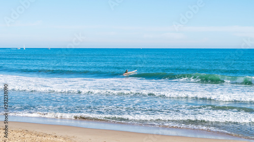 Mediterranean sea in spring sunny day.