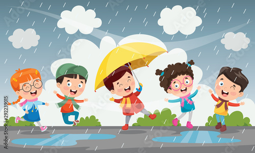 Vector Illustration Of Autumn Season