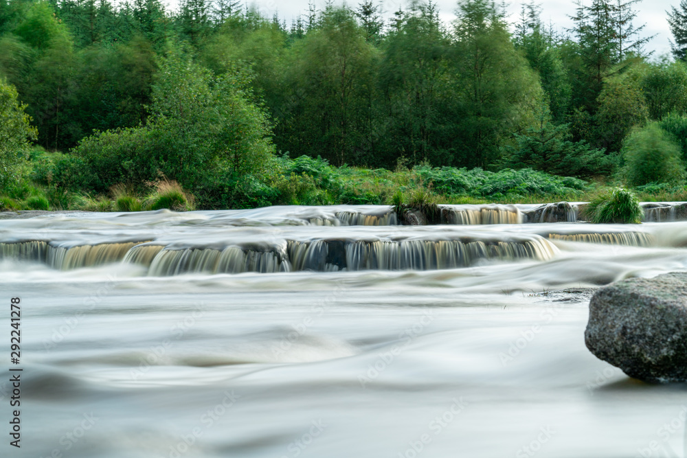 Long exposure of river rapids Long exposure of river rapids