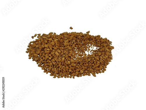 Instant Coffee powder isolated on white background. Coffee background. © Sanja