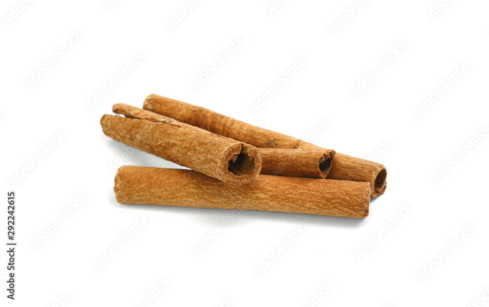 Cinnamon sticks isolated on white background with shadow. Spice Cinnamon sticks. Cinnamon sticks isolated on white background with shadow. Spice Cinnamon sticks.