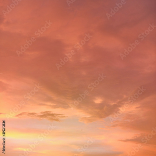 Orange and pink sky after sunset - can be used as background with subjects placed in front