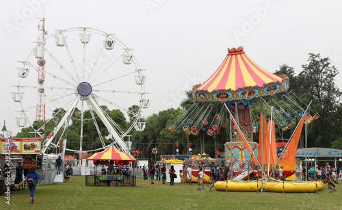 Photo Expoflora/Holambra/Brazil - 09/20/2019 : amusement park in Expoflora