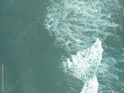 Waves texture.Top view of turquoise water as a background, Ocean © Anton