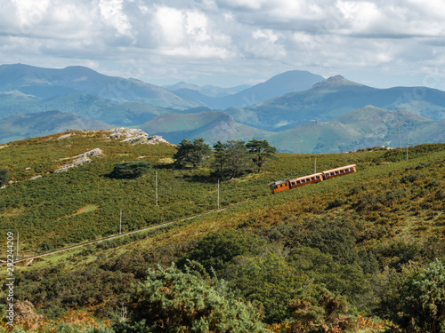 Train de la rhune en descente