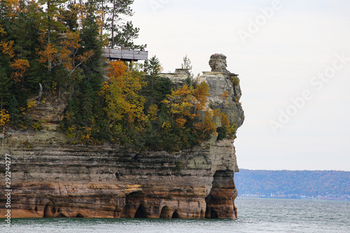 Pictured Rocks National Lakeshore in the south shore of Lake Superior in Michigan’s Upper Peninsula.
