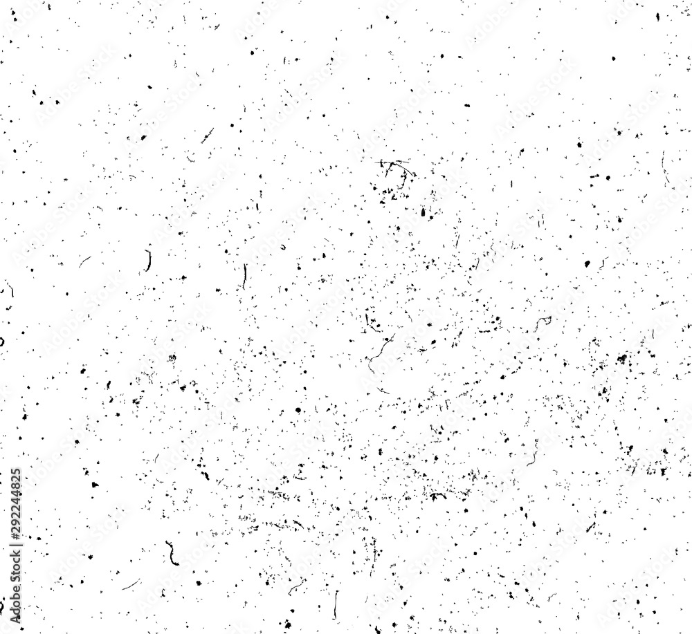 Vetor de Drop ink splashes texture background. Dirty grainy stamp