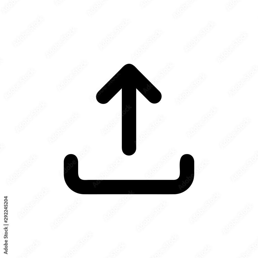 Upload icon vector isolated on background. Trendy sweet symbol. Pixel perfect. illustration EPS 10. - Vector