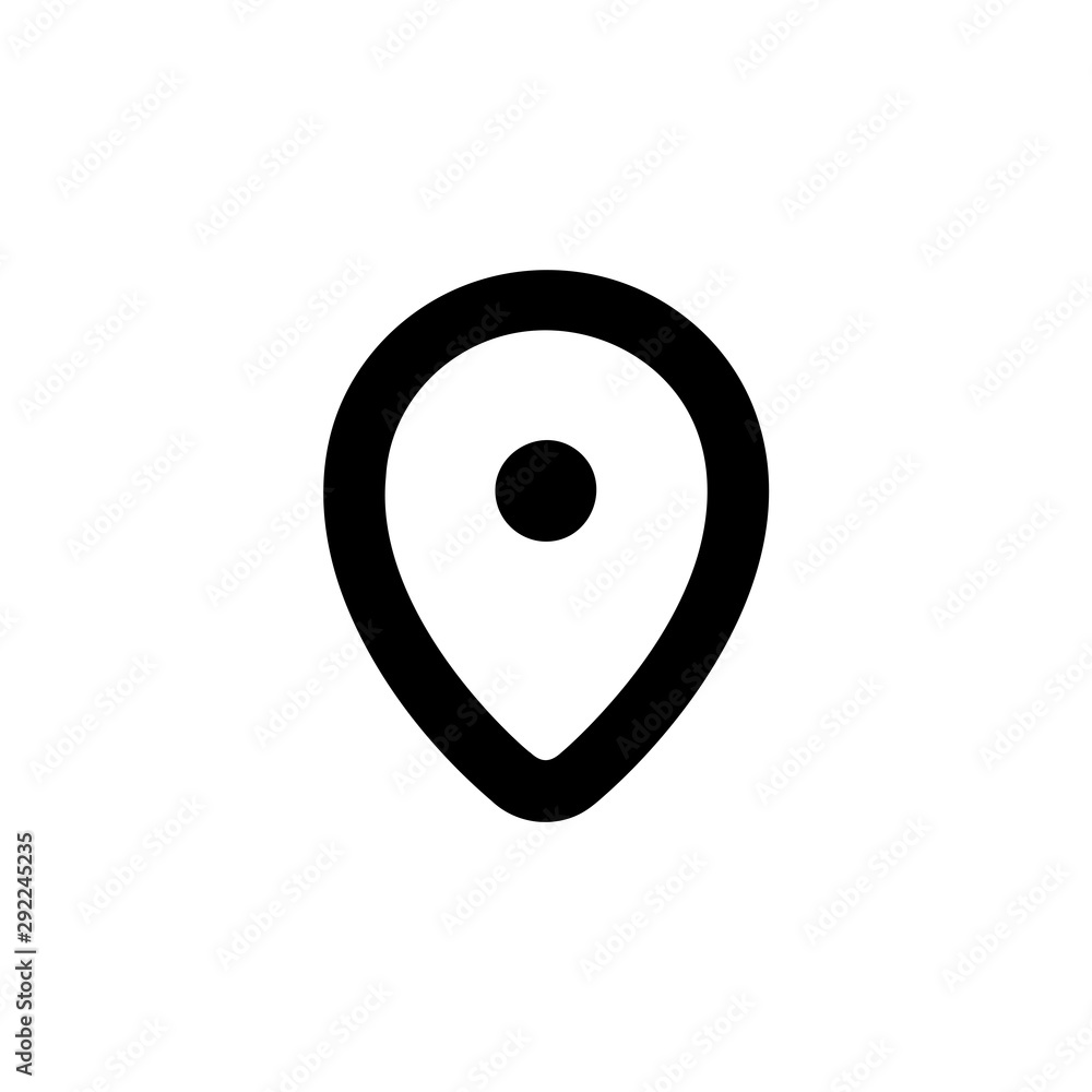 Location icon pin vector isolated on background. Trendy location symbol. Pixel perfect. illustration EPS 10. - Vector Location icon pin vector isolated on background. Trendy location symbol. Pixel perfect. illustration EPS 10. - Vector