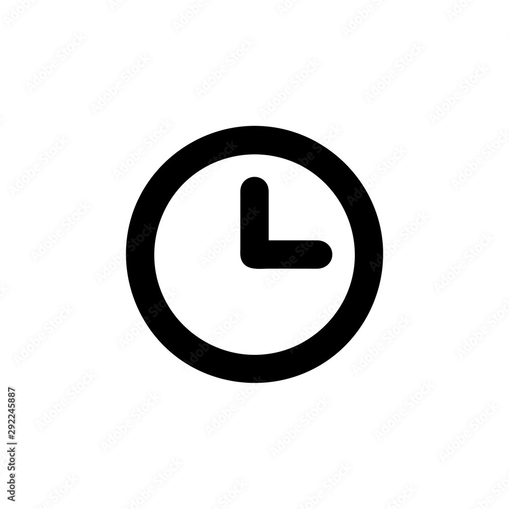 Clock icon time vector isolated on background. Trendy timer symbol. Pixel perfect. illustration EPS 10. - Vector Clock icon time vector isolated on background. Trendy timer symbol. Pixel perfect. illustration EPS 10. - Vector