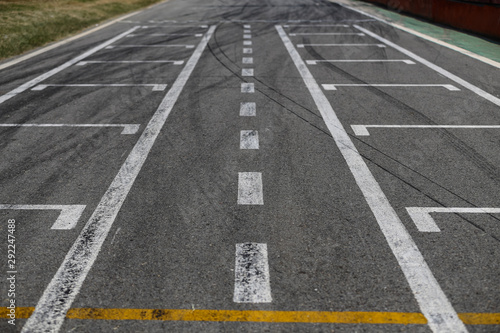 Start line of Motor speedway