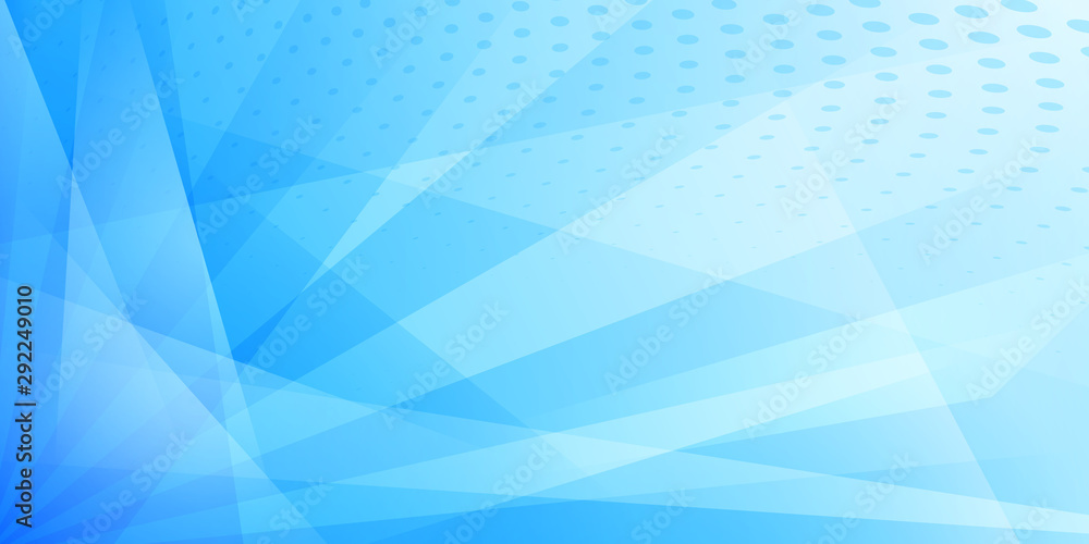 Abstract background of dots and intersecting lines in light blue colors ...