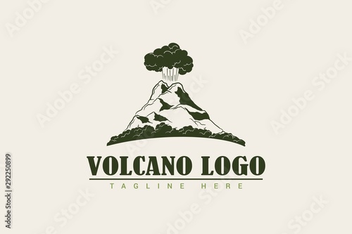 volcano logo template