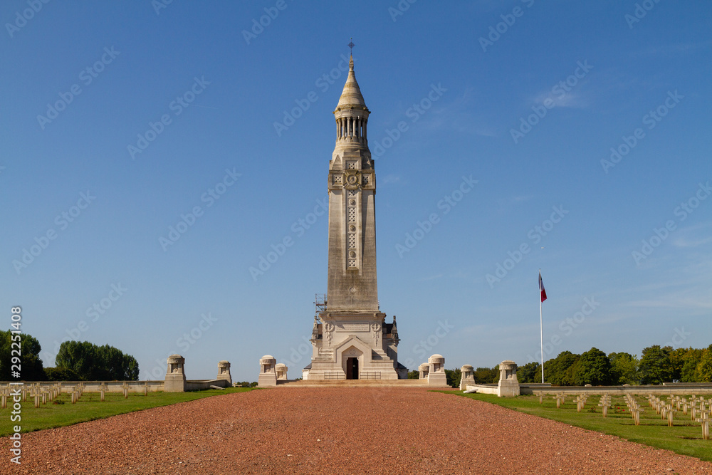 Ablain-Saint-Nazaire, France. 2019/9/14. Necropolis of Notre-Dame-de-Lorette, memorial of the WW I (1914-1918).