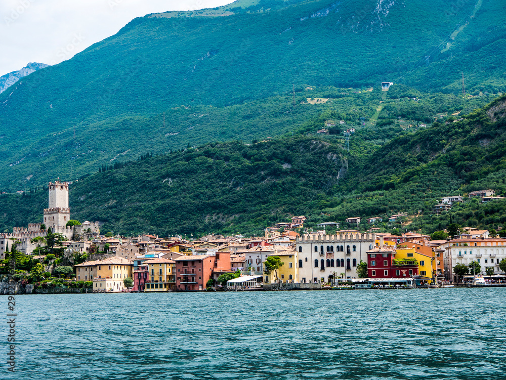 The lovely town of Malcesine on Lake Garda in Northern Italy