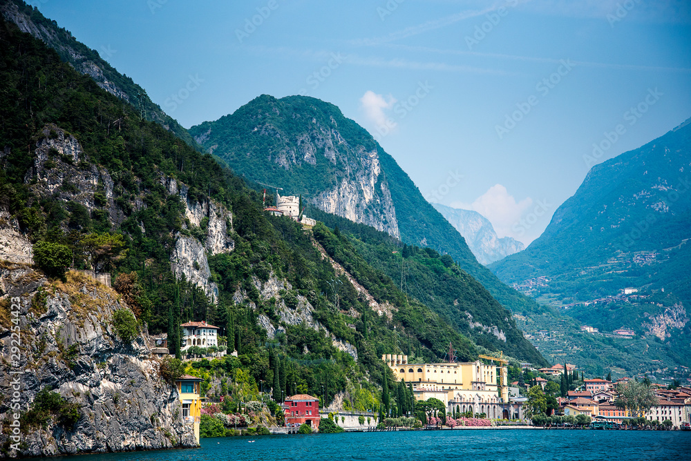 The lovely town of Riva del Garda in Lake Garda in Northern Italy