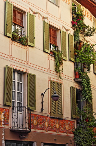 Urban scenic in Como, Italy photo