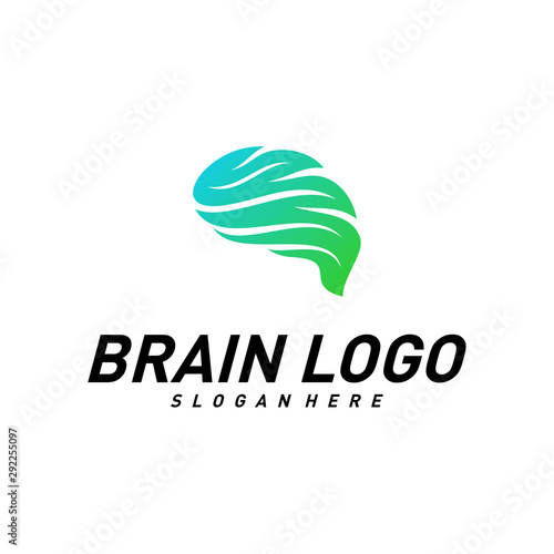 Brain, Creative mind, learning and design icons. People symbols. Colorful Icon