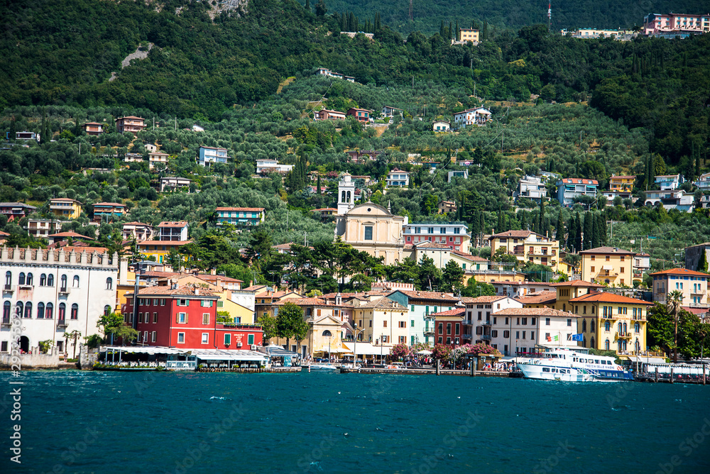 The lovely town of Malcesine on Lake Garda in Italy