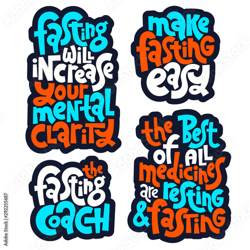 Fasting diet lettering