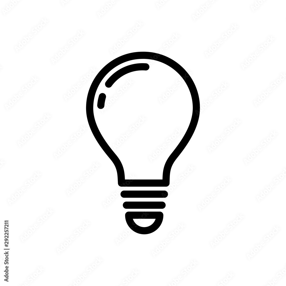 Bulb Icon Vector Design Template Bulb Icon Vector Design Template