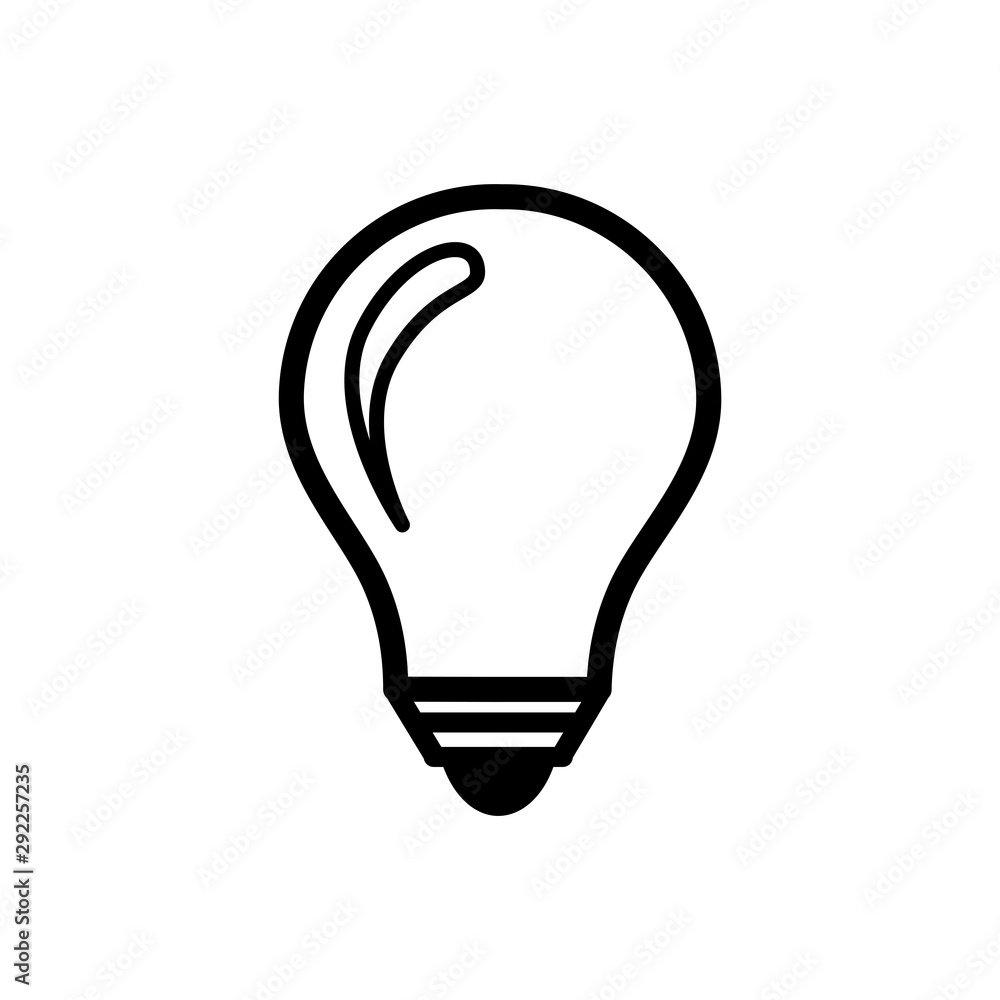 Bulb Icon Vector Design Template Bulb Icon Vector Design Template
