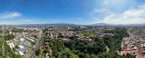 Aerial Views of La Sabana, Costa Rica from Circunvalacion - Escazu
 photo
