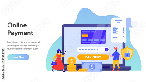 Mobile payment or money transfer with laptop concept. E-commerce market shopping online Isometric illustration. Template for web landing page, banner, presentation, social media, print media