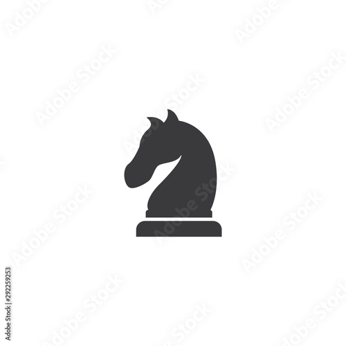 Chess knight logo icon