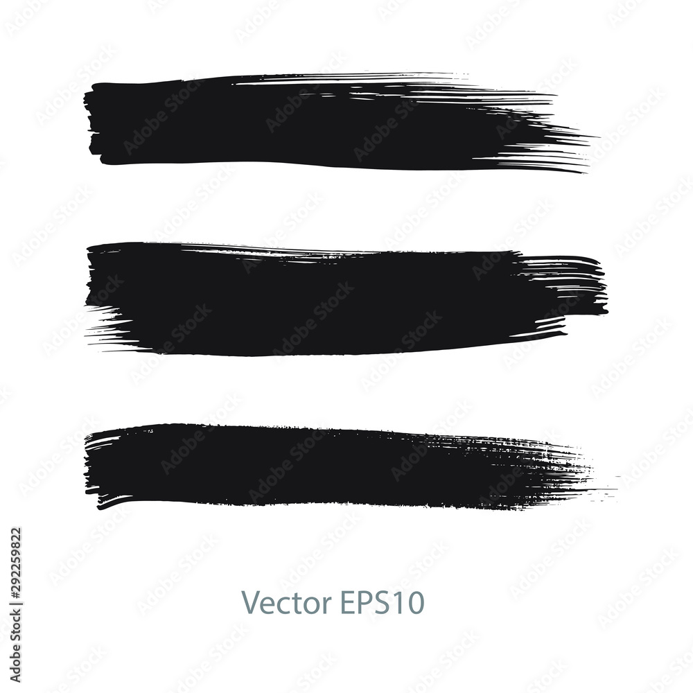 set of brush strokes set of brush strokes