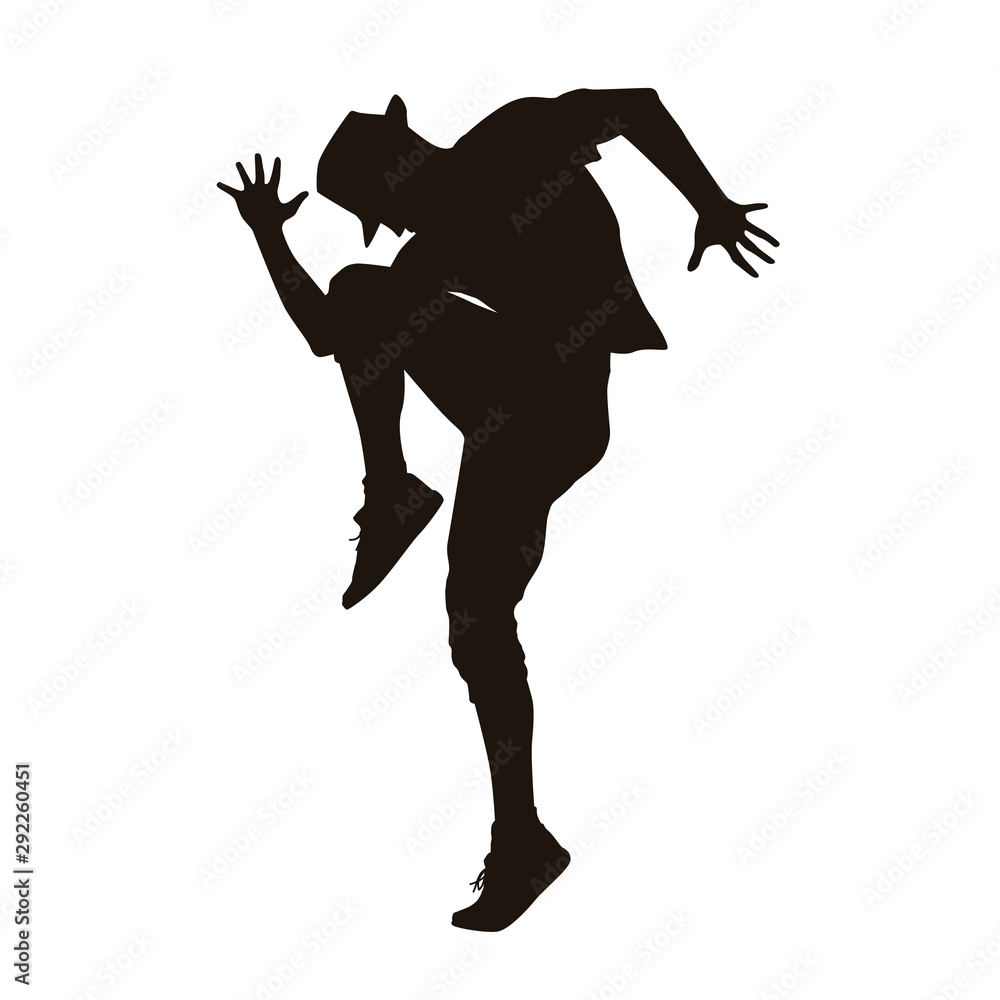 Hip-hop Dancer Silhouette Hip-hop Dancer Silhouette