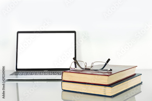 Laptop mockup with blank screen