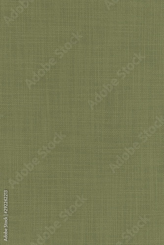 real organic dark green linen fabric texture background
