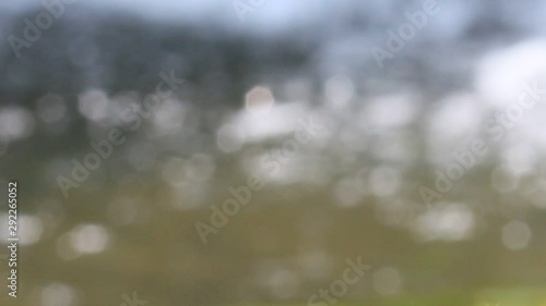 Beautiful natural water bokeh