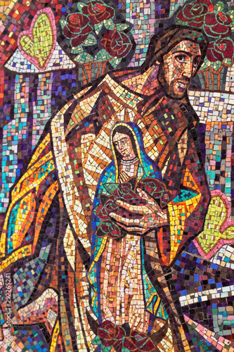 Saint Juan Diego and Our Lady of Guadalupe Mosaic