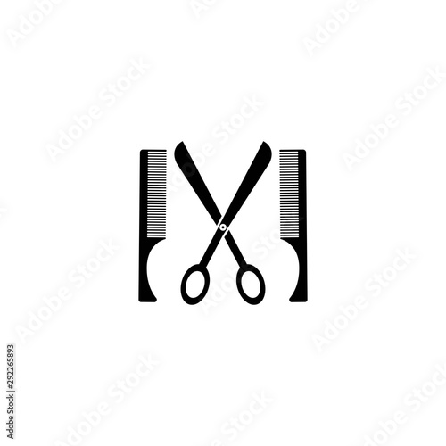 Scissors logo template vector icon design