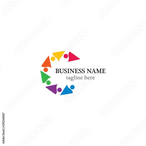 Free Download community logo template vector icon design - GFXLoad