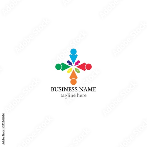 community logo template vector icon design