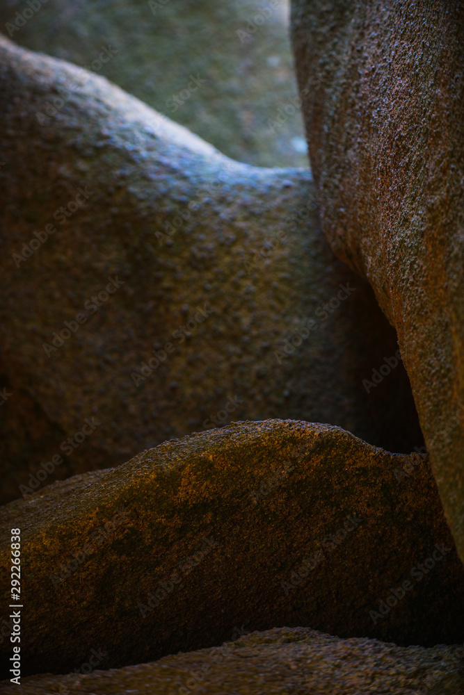 Incredible landscape on the island Renote in Tregastel. Brittany. France